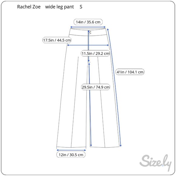 Rachel Zoe Womens Blue & White Damask Print Pants Size S Polyester Wide Leg - Picture 3 of 8